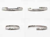 Early Navajo Stamped Ingot Silver Carinated Cuff  ～1930s