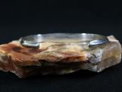 Early Navajo Stamped Ingot Silver Carinated Cuff  ～1930s