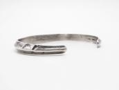 Early Navajo Stamped Ingot Silver Carinated Cuff  ～1930s