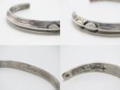 Early Navajo Stamped Ingot Silver Carinated Cuff  ～1930s