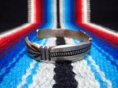 Antique Burst Stamped Ingot Silver Cuff Bracelet  c.1920