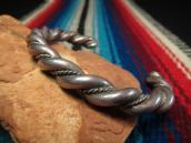 Vintage Heavy Twisted Silver Wire Cuff c.1950～