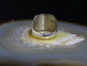 Vintage Navajo Turquoise Inlay Cast Silver Mens Ring c.1965～