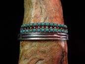 Early Navajo Flat Stamped Ingot Silver Cuff c.1930