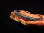Antique Zuni Stamped Cuff w/15 Great TQ  c.1930～