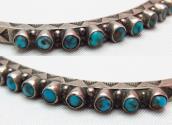 Antique Zuni Stamped Cuff w/15 Great TQ  c.1930～