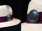 【NAVAJO GUILD】 Vintage Stamped Silver Concho Pin  c.1945～