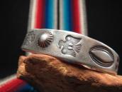 Antique Thunderbird Stamped Ingot Cuff  c.1920～