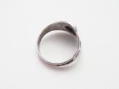 Antique Navajo Concho Repoused & T-bird Stamped Ring c.1930～