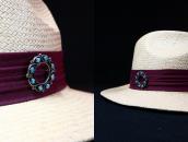 Vintage Zuni Wheel Shaped Pin w/Rhombus Turquoise  c.1955～