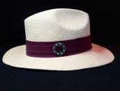 Vintage Zuni Wheel Shaped Pin w/Rhombus Turquoise  c.1955～