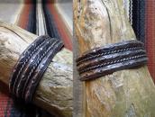 Vintage 3 Triangle & 2 Twisted Wire Cuff Bracelet  c.1960～