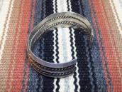 Vintage 3 Triangle & 2 Twisted Wire Cuff Bracelet  c.1960～