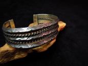 Vintage 3 Triangle & 2 Twisted Wire Cuff Bracelet  c.1960～
