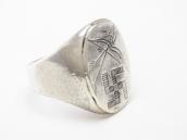 Antique 卍 / Bow & Arrows Stamped Tourist Seal Ring  c.1910～