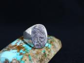 Antique 卍 / Bow & Arrows Stamped Tourist Seal Ring  c.1910～