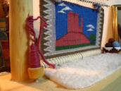 Navajo Rug Indian Weaver's Miniature Loom Model