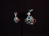 【Dan Simplicio】 Antique Thunderbird Pierced Earrings c.1930～