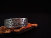 Antique Arrow & 卍 Stamped Silver Cuff Bracelet  c.1925～
