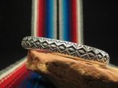 P.Johnson Stamped Silver Cuff Bracelets