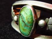 Vintage Leaf Patched Heavy Silver Cuff w/TQ c.1960