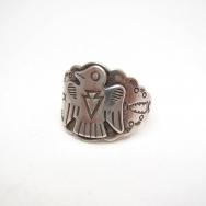 Antique Thunderbird Patch & Scalloped Edge Ring c.1940～