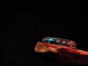 Antique Repos & Stamped Cuff w/Oval TQ  c.1930