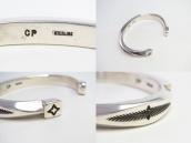 【Clendon Pete】 Navajo "FlatTop" Heavy Silver Wire Cuff 2 M