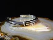 【Clendon Pete】 Navajo "FlatTop" Heavy Silver Wire Cuff 2 M