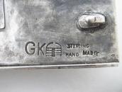 【George Kee】Belt Buckle w/Hi-Grade Persian Turquoise c.1955～