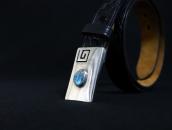 【George Kee】Belt Buckle w/Hi-Grade Persian Turquoise c.1955～