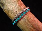 Vintage Twisted Silver Wire Cuff Small c.1960～