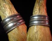 Ambrose Roanhorse Ingot Silver Wide Cuff Bracelet  c.1940