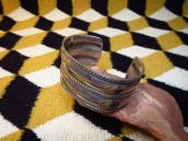 Ambrose Roanhorse Ingot Silver Wide Cuff Bracelet  c.1940