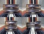 Ambrose Roanhorse Ingot Silver Wide Cuff Bracelet  c.1940