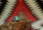 Antique Navajo Tourist Ring w/Square TQ c.1920