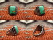 Antique Navajo Tourist Ring w/Square TQ c.1920