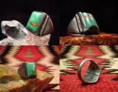 Antique Navajo Tourist Ring w/Square TQ c.1920