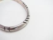 Vintage Navajo Filed Silver Half-Round Wire Cuff  c.1940～