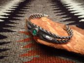 Antique NavajoTwistedwire Cuff Bracelet w/TQ  c.1920