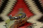 Antique NavajoTwistedwire Cuff Bracelet w/TQ  c.1920