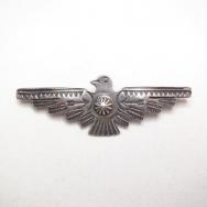 Vintage Thunderbird Shape Stamped Silver Pin Brooch  c.1940～
