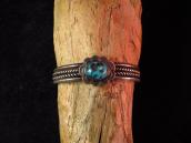 Vintage Twistedwire Cuff w/Blue Diamond TQ  c.1950
