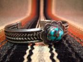 Vintage Twistedwire Cuff w/Blue Diamond TQ  c.1950