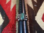 Early Navajo SplitShank Men's Ring w/Green Turquoise c.1910～