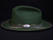 Antique Navajo Stamped Silver Concho Pin w/Turquoise  c.1930