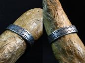 Historic Navajo Stamped Ingot Silver Cuff Bracelet  c.1890～