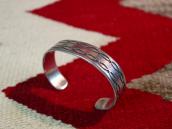 Historic Navajo Stamped Ingot Silver Cuff Bracelet  c.1890～