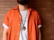 Vtg Hopi Water Serpent Overlay Naja Pendant Necklace c.1970～