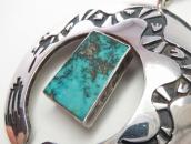 Vtg Hopi Water Serpent Overlay Naja Pendant Necklace c.1970～